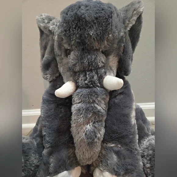 Plush Animal Alley Elephant Floppy Gray So Soft 18” - Picture 2 of 10